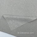 Polyester warna solid campuran tekstil rajutan jacquard
